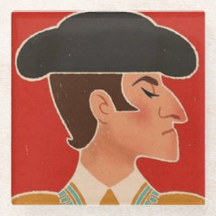 Spaanse Matador Spanje   Glazen Onderzetter