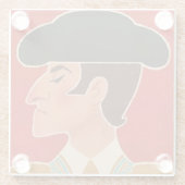 Spaanse Matador Spanje | Glazen Onderzetter (Achterkant)