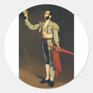 Spaanse Matador van Edouard Manet Ronde Sticker