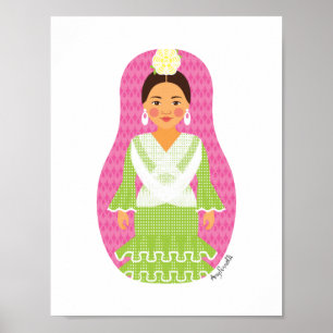 Spaanse Matroesjka Poster