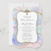 Spaanse meisjes eerste communie uitnodiging (Voorkant)