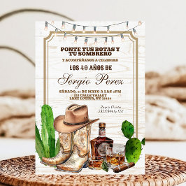 Spaanse Mexicaanse Cowboy Volwassen Man Kaart