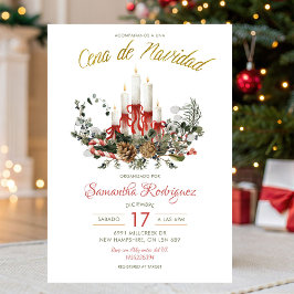 Spaanse Mexicaanse Kerstmaaltijd Kaart