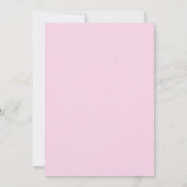 Spaanse minimalistische roze elegante 60e verjaard kaart (Achterkant)