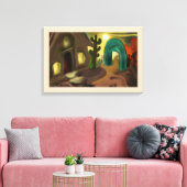 Spaanse missie Abstracte kunst Canvas Afdruk (Insitu (Woonkamer))