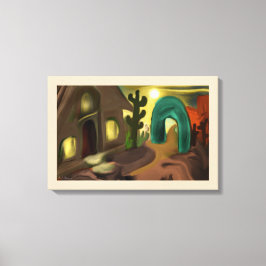 Spaanse missie Abstracte kunst Canvas Afdruk