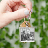 Spaanse missie van de Alamo Sleutelhanger (Hand)