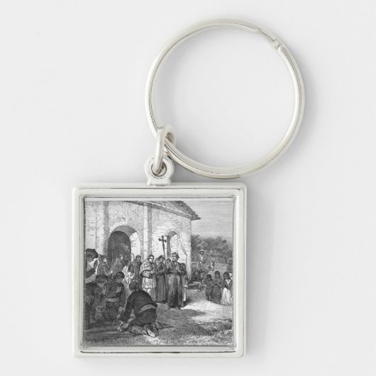 Spaanse missie van de Alamo Sleutelhanger (Voorkant)
