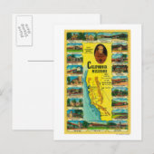 Spaanse missies van Californië Briefkaart (Voorkant / Achterkant)