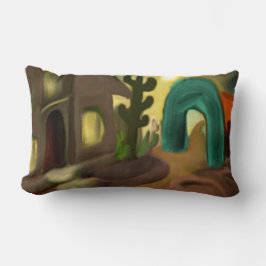 Spaanse Mission Southwestern Abstracte Art Kussen