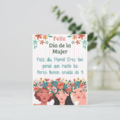 Spaanse Moeder Gelukkige Vrouwendag Kaart (Staand voorkant)