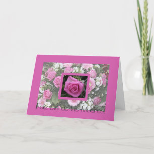 Spaanse Moederdag roze roze roze roodroos bouquet Kaart