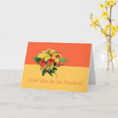 Spaanse Moederdag zomerbouquet Kaart (Gele Bloem)