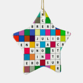 Spaanse monden in Crossword Design Ornament (Rechts)