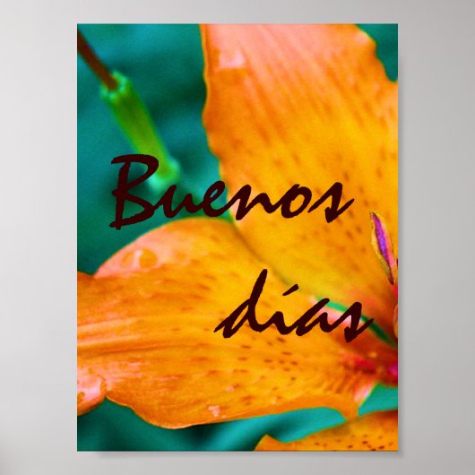 Spaanse Morning Print (Voorkant)