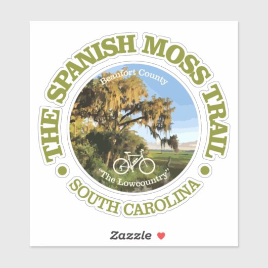 Spaanse Mos Trail (fietsen c) Sticker (Vel)