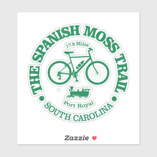 Spaanse Moss Trail (fietsen) Sticker (Vel)