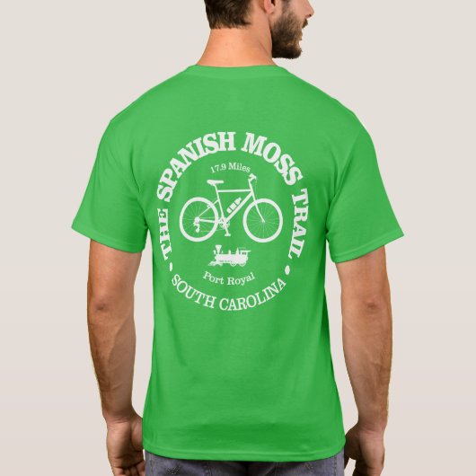Spaanse Moss Trail (fietsen) T-shirt (Achterkant)