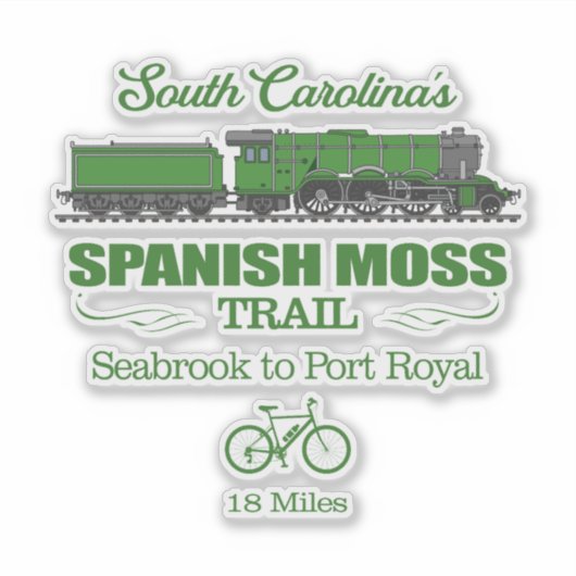 Spaanse Moss Trail (RT2) Sticker (Voorkant)