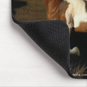 SPAANSE MUSTANG BARB PAARD LIEFHEBBER Mousepad Muismat (Hoek)