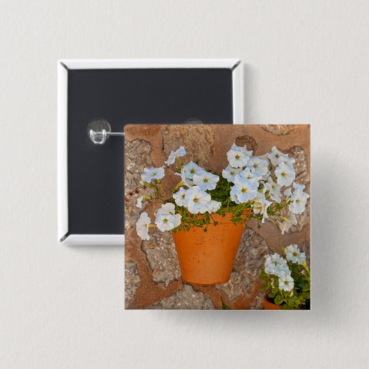 Spaanse muur vierkante button 5,1 cm (Voorkant /achterkant)