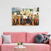 Spaanse muzikanten Art Wall Canvas Afdruk (Insitu (Woonkamer))