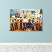Spaanse muzikanten Art Wall Canvas Afdruk (Insitu (Houten vloer))