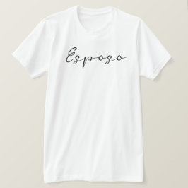 Spaanse naam Esposo (Echtgenoot) Simpel, Elegant T-shirt