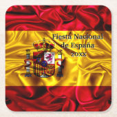 Spaanse nationale feestdag, Spaanse Spaanse Spaans Kartonnen Onderzetters (Voorkant)