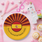 Spaanse nationale feestdag Spanje Spaans ispaniek Papieren Bordje (Feest)