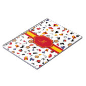 Spaanse objecten met vlag om je monogram toe te vo notitieboek (Linkerzijde)