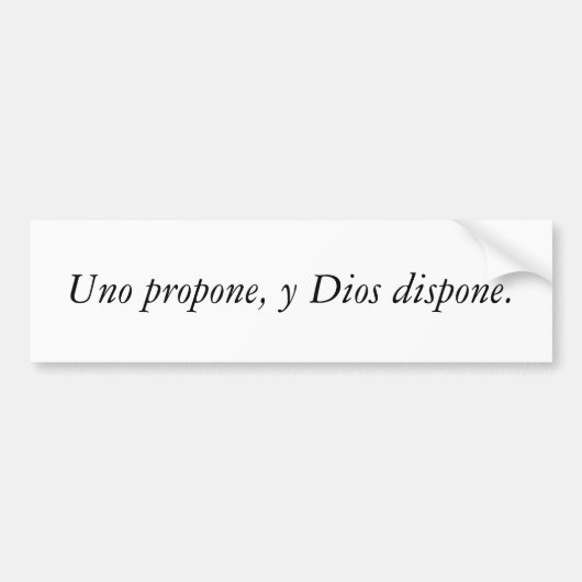 Spaanse offertes bumpersticker (Voorkant)
