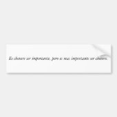 Spaanse offertes bumpersticker (Voorkant)