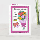 Spaanse olifant moeder en dochter Moederdag Aankondiging (Achterkant)