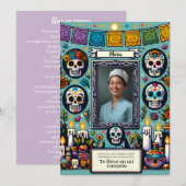 Spaanse Onze Lieve Vrouw van Guadalupe Gebed sched Kaart (Voorkant / Achterkant)