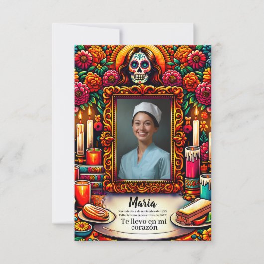 Spaanse Onze-Lieve-Vrouw van Guadalupe Gebedssched (Voorkant)