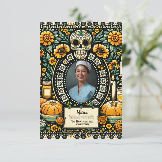 Spaanse Onze-Lieve-Vrouw van Guadalupe Gebedssched (Staand voorkant)