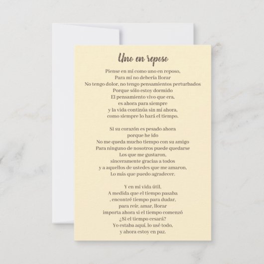 Spaanse Onze-Lieve-Vrouw van Guadalupe Gebedssched (Achterkant)