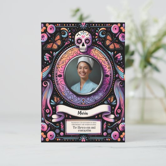 Spaanse Onze-Lieve-Vrouw van Guadalupe Gebedssched (Staand voorkant)