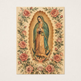 Spaanse Onze Lieve Vrouw van Guadalupe-rouwherdenk Visitekaartje