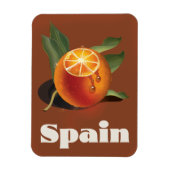 Spaanse oranje reisposter magneet (Verticaal)