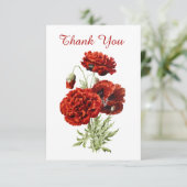  Spaanse papaverdank voor uw wenskaart (Staand voorkant)