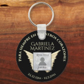 Spaanse Para siempre en nuestros corazones Sleutelhanger (Voorkant)