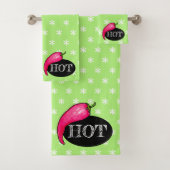 Spaanse peper bad handdoek (Insitu)