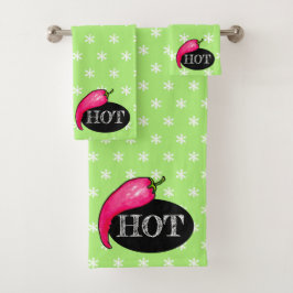 Spaanse peper bad handdoek