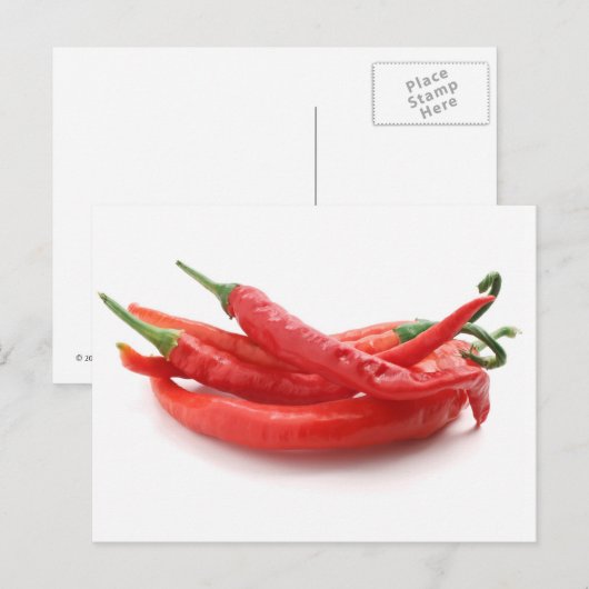 Spaanse peper briefkaart (Voorkant / Achterkant)