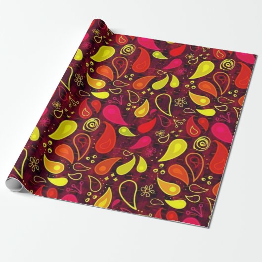 Spaanse peper cadeaupapier (Uitgerold)