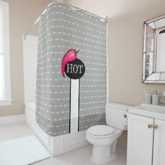 Spaanse peper douchegordijn