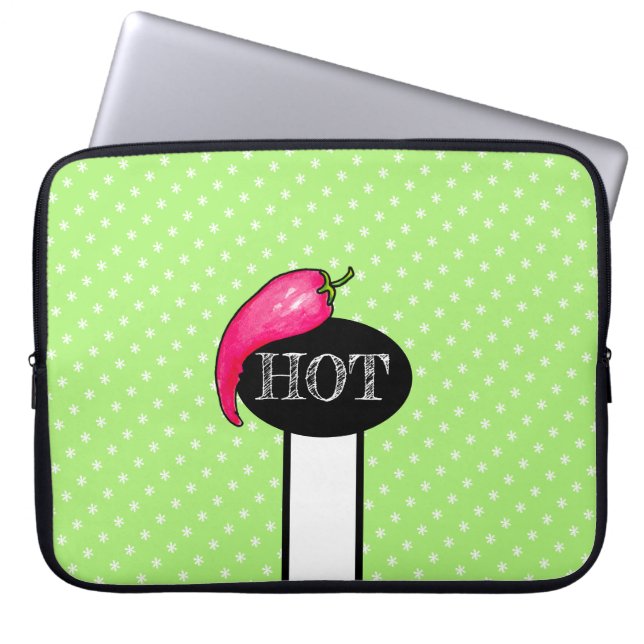 Spaanse peper laptop sleeve (Voorkant)