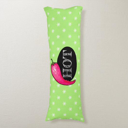 Spaanse peper lichaamskussen (Voorkant Verticaal)